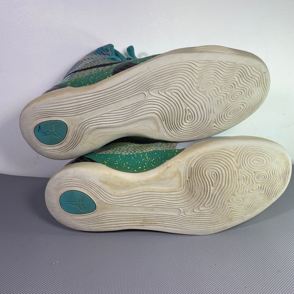 Nike Kobe 9 Elite Hero Expression Grey Turquoise Purple 630847-005 Size 7 Y - Picture 5 of 7